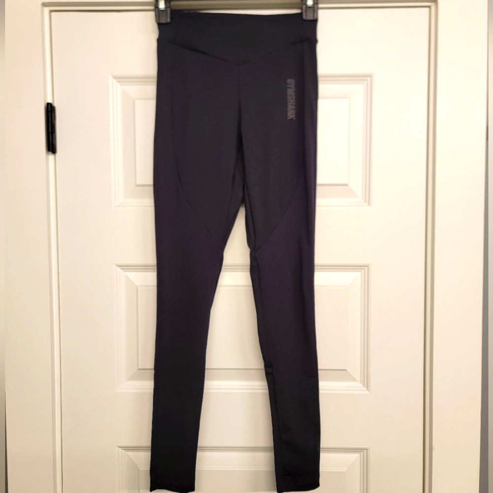GYMSHARK Quick Drying Black Leggings